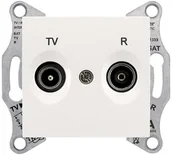 Gniazdka elektryczne - Schneider Electric Schneider Sedna kremowy gniazdo R-RTV końcowe) SDN3301623 - miniaturka - grafika 1