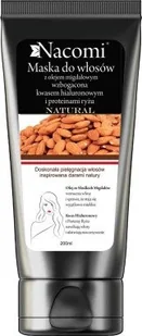 Nacomi maska do włosów z olejem ze słodkich migdałów i proteinami ryżu 200 ml - Maski do włosów - miniaturka - grafika 2