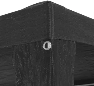 vidaXL Namiot imprezowy, 3 x 3 m, PE, antracytowy - Pawilony ogrodowe - miniaturka - grafika 6