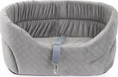 Sprzęt podróżny i transportery dla psów - Boutiquezoo Boutiquezoo FOTELIK SAMOCHODOWY DLA PSA Fotel Legowisko Szary Velvet R1:S BTQZ-CARSEAT-VELVET-GRAU-001 - miniaturka - grafika 1