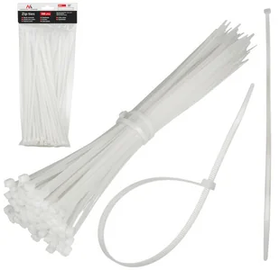 Maclean Organizer Opaski zaciskowe 100 sztuk MCTV-461 W białe 2.5x100mm MCTV-461 W - Pozostałe akcesoria sieciowe - miniaturka - grafika 2