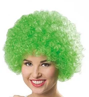 Dodatki do strojów karnawałowych - Folat folat 26776  Afro peruka, jeden rozmiar, zielony - miniaturka - grafika 1