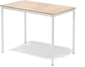 Meble do szkół i przedszkoli - AJ Produkty Stół SONITUS, 1200x800x900 mm, linoleum beż, biały - miniaturka - grafika 1