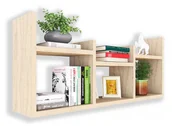 Półki do salonu - Skandynawska Wisząca Półka Ścienna Dąb Sonoma F4-L36 - miniaturka - grafika 1
