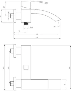 Deante Vigo Bateria wannowa bez kompletu natryskowego BDW 010M - Baterie wannowe i prysznicowe - miniaturka - grafika 5