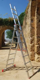 Faraone 996 99674969 Drabina aluminiowa 3x9 AK wysokość robocza 6,75m) 74969-uniw - Drabiny - miniaturka - grafika 2