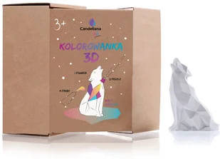 Candellana Kolorowanka 3D Wilk Low Poly - Zabawki kreatywne - miniaturka - grafika 2