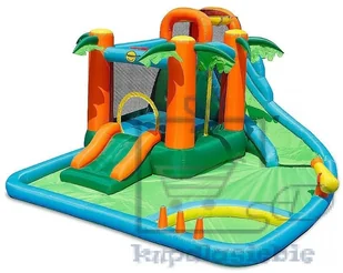 Basenowe centrum zabaw Sharks vodní skluzavka Oasis 7v1 BA022 - Baseny ogrodowe - miniaturka - grafika 12