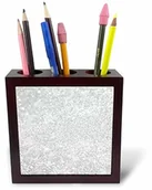 Pojemniki biurowe - 3dRose 3dRose ph_252114_1 5-calowy"Image of Sparkly Style in Luxury" uchwyt na długopisy do płytek - srebrny ph_252114_1 - miniaturka - grafika 1