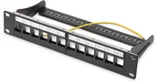 Akcesoria do szaf serwerowych - Digitus Patch panel 10 12-port 1U modularny Keystone wspornik czarny (DN-91420) - miniaturka - grafika 1