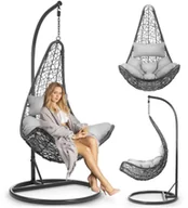 Fotele ogrodowe wiszące - Sofotel Fotel ogrodowy wiszący Cabana Sofotel szary 4044 - miniaturka - grafika 1