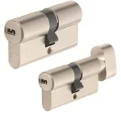 Zamki i wkładki - Abus Zestaw wkładek drzwiowych na jeden klucz D10+KD10 NP 30/40G 30 x 40 mm - miniaturka - grafika 1