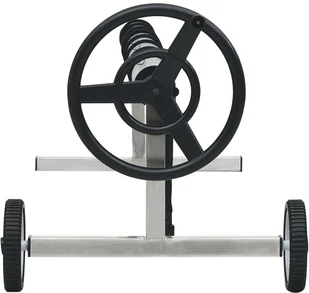 vidaXL Rolka zwijająca pokrycie basenu ze stalową podstawą - Akcesoria do basenów - miniaturka - grafika 5