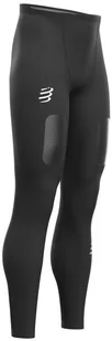 Compressport legginsy kompresyjne TRAIL UNDER CONTROL FULL TIGHTS czarne - Spodnie sportowe męskie - miniaturka - grafika 2