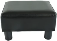 Pufy i podnóżki - Homcom PODNÓŻEK PUFA DO SIEDZENIA USZAK czarny - miniaturka - grafika 1