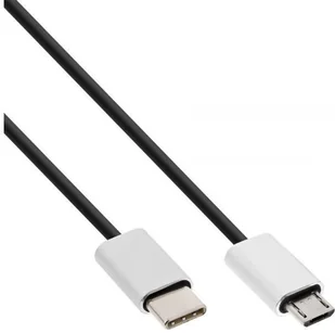 InLine Kabel USB USB C &gt Micro USB M/M Czarny 3m 35843 35843 - Kable komputerowe i do monitorów - miniaturka - grafika 2