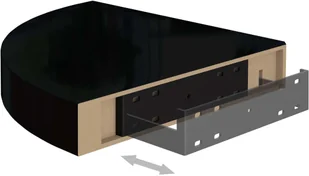 vidaXL vidaXL Narożne półki ścienne, 4 szt., połysk, czarne, 25x25x3,8cm, MDF - Półki do salonu - miniaturka - grafika 9