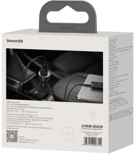 Baseus Ładowarka samochodowa Baseus Superme USB USB-C 100W + kabel USB-C(czarna) TZCCZX-01 - Ładowarki samochodowe - miniaturka - grafika 10