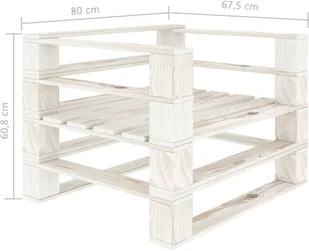 vidaXL Ogrodowe siedzisko z palet, z beżowymi poduszkami, drewniane - Ławki ogrodowe - miniaturka - grafika 6