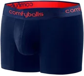 Bielizna sportowa męska - ComfyBalls COMFYBALLS bokserki do biegania LONG PERFORMANCE granatowo-czerwony - miniaturka - grafika 1