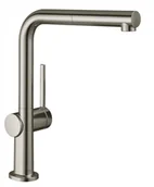 Baterie kuchenne - Hansgrohe Talis M54 Bateria kuchenna z wyciąganą wylewką stal szlachetna 72809800 - miniaturka - grafika 1