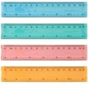 Artykuły biurowe - DELI  Linijka 15cm 6205 elastyczna - miniaturka - grafika 1