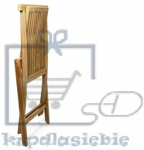 Divero Zestaw mebli ogrodowych Gardenay z drewna tekowego 2 krzesła + 1 stół - Meble ogrodowe - miniaturka - grafika 3