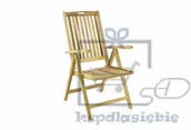 Fotele i krzesła ogrodowe - Divero Składane krzesło drewniane - DIVERO - miniaturka - grafika 1