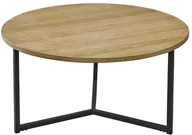 Ławy i stoliki kawowe - King Home Stolik RHONDA GRANDE orzech MDF metal (1521-L) - miniaturka - grafika 1