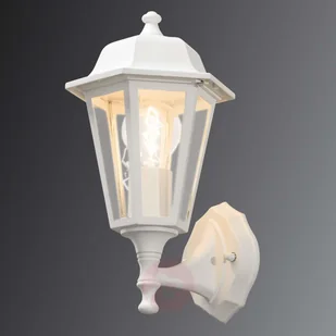Konstsmide Urocza zewnętrzna lampa ścienna GRADO, biała - Lampy ogrodowe - miniaturka - grafika 2