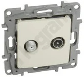 Gniazdka elektryczne - Legrand Gniazdo antenowe RTV-SAT końcowe 10dB NILOE 2 Krem 764658 - miniaturka - grafika 1