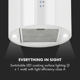 Klarstein Barett Biały (TK15-Barett-WH) - Okapy kuchenne - miniaturka - grafika 8