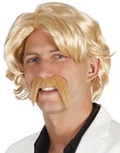 Dodatki do strojów karnawałowych - Boland boland 86336 dorośli peruka Chuck z wąsami, jasny blond, One Size - miniaturka - grafika 1