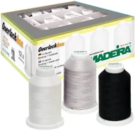 Akcesoria i części do maszyn do szycia - Madeira Zestaw 12 nici standardowych i elastycznych do owerloków Madeira 9200 MADEIRA 9200 - miniaturka - grafika 1