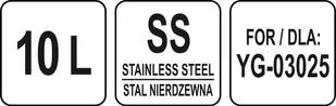 YATO Misa zapasowa 10l do miksera YG-03025 Yato YG-03125 - Akcesoria i części do robotów kuchennych - miniaturka - grafika 4