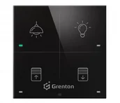 Systemy inteligentnych domów - Grenton Grenton TOUCH PANEL 4B CUSTOM ICON TF-Bus czarny - miniaturka - grafika 1