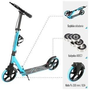 Nils Extreme Hulajnoga składana HM2140 16-50-412 - Hulajnogi - miniaturka - grafika 3