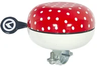 Dzwonki do roweru - Kellys DZWONEK BELL 80 DUŻY CZERWONY BIAŁE KROPKI 106155 - miniaturka - grafika 1