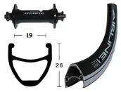 Piasty rowerowe - Rodi Rodi Airline 1 Przednie koło 28x1.75" QR Deore, black 36H 2021 Piasty miejskie i trekkingowe 2146568100 - miniaturka - grafika 1