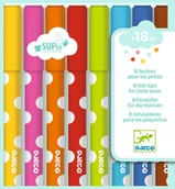 Przybory szkolne - Djeco Flamastry Dla Maluchów 8 Kolorów - Djeco DJ09001 - miniaturka - grafika 1