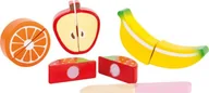 Zabawki AGD - Small Foot Owoce drewniane na rzep do zabawy dla Dzieci 10892 - miniaturka - grafika 1