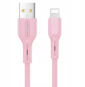 Kable USB - Joyroom Kabel S-M357S Usb 8pin 1m 2,4A różowy - miniaturka - grafika 1