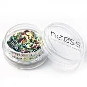 Neess Blink Jet, ozdoba na paznokcie romby Złoto-Zielone, 1 g - Lakiery do paznokci - miniaturka - grafika 3