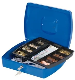 Q-CONNECT Kasetka na pieniądze , ekstra duża, 325x85x235mm, niebieska KF02625 - Sejfy i kasy pancerne - miniaturka - grafika 2