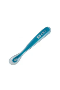Beaba Łyżeczka silikonowa do pierwszych posiłków, BLUE - Sztućce dla dzieci - miniaturka - grafika 5