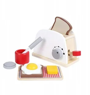 Toster Drewniany Montessori Opiekacz Akcesoria - Zabawki AGD Toster Drewniany Montessori Opiekacz Akcesoria - Zabawki AGD - miniaturka - grafika 2