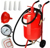 Pozostałe narzędzia pneumatyczne - 215 APTUT Piaskarka syfonowa mobilna 58 dysz maska lejek wymiary zbiornika 76 L ciśnienie pracy 4,1 do max 9,4 bara) 21577603 77603-uniw - miniaturka - grafika 1