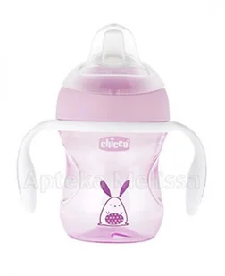 Chicco Pierwszy kubek treningowy z miękkim ustnikiem 200ml, 4 m+ : Kolor - Różowy - Kubki dla dzieci - miniaturka - grafika 3