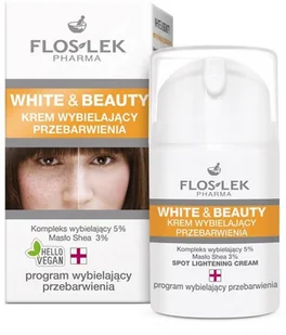 Flos-Lek White & Beauty krem wybielający przebarwienia 50ml 100130-uniw - Kremy do twarzy Flos-Lek White & Beauty krem wybielający przebarwienia 50ml 100130-uniw - Kremy do twarzy - miniaturka - grafika 1