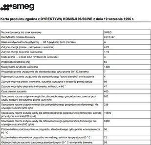 Pralka do zabudowy Smeg LSTA147 - Pralki do zabudowy - miniaturka - grafika 6